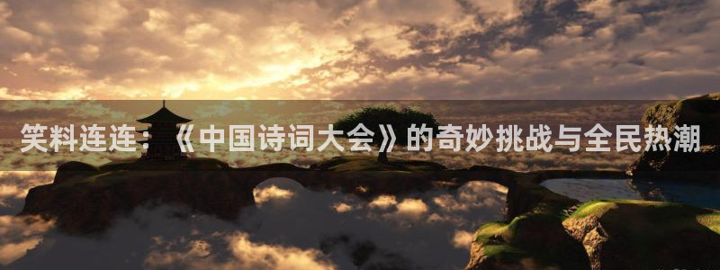 星亿娱乐官网进入：笑料连连：《中国诗词大会》的奇妙挑战与全民热潮